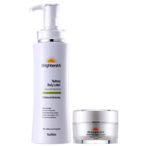 BrightenMi Olive Line nutmeg body lotion and face cream